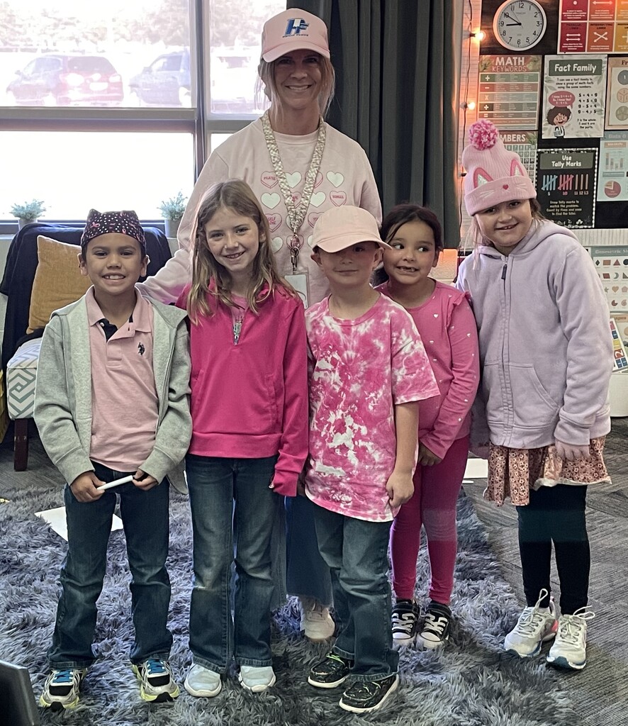 Day 3 of "Pink Out" at school. Next Wednesday will be our last day for dressing up. Let's see what you have been saving up for. 