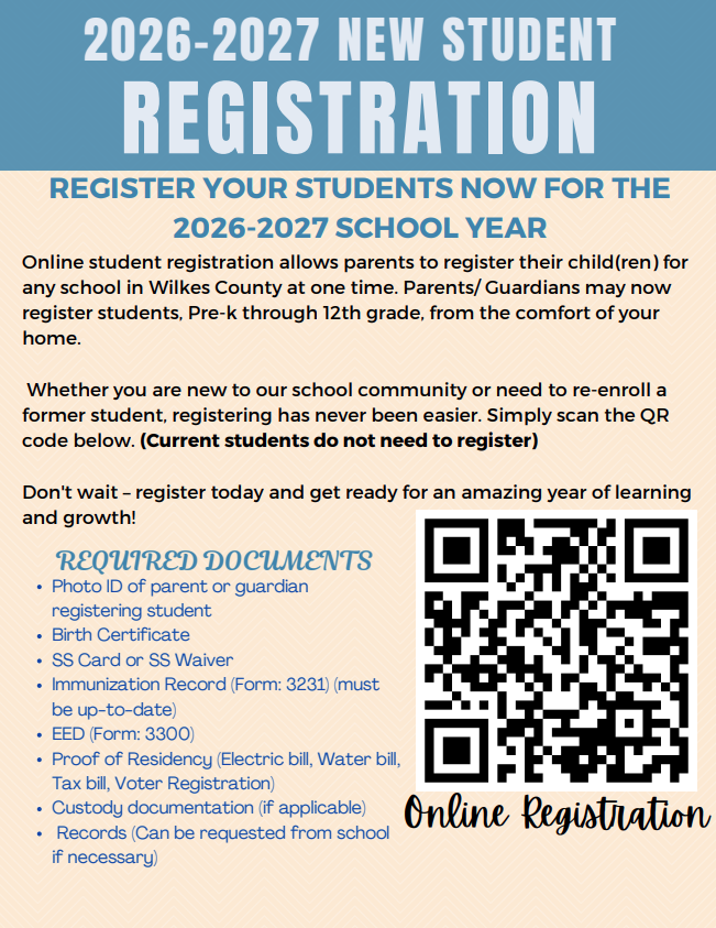 2026-2027 New Student Registration