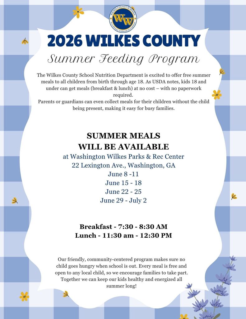 Summer Feeding Flyer for Parks and Rec 2026