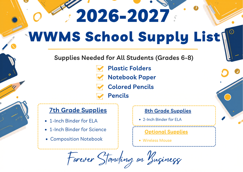 School supply list