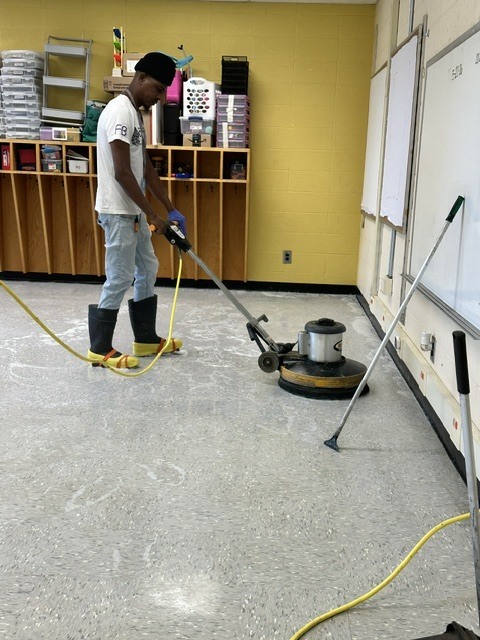 Custodial Staff Summer Cleaning
