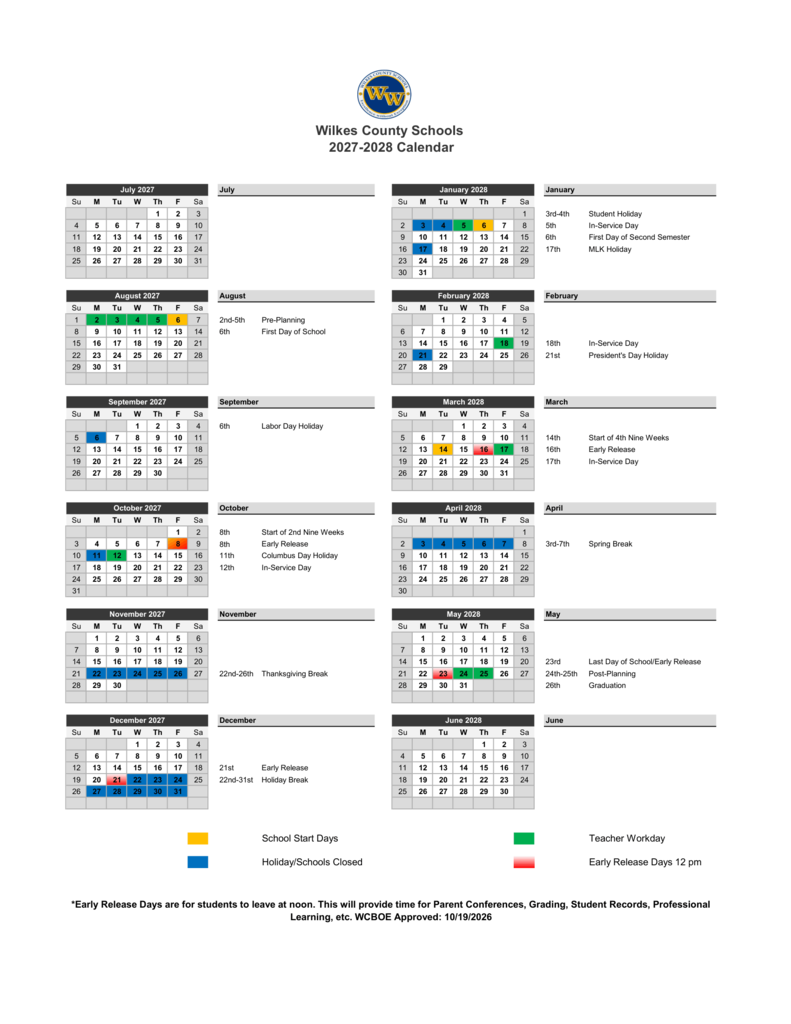 School Calendar