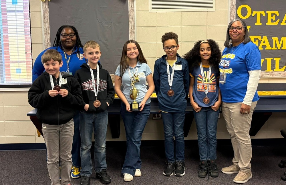 WCES Math Team with Sponsors