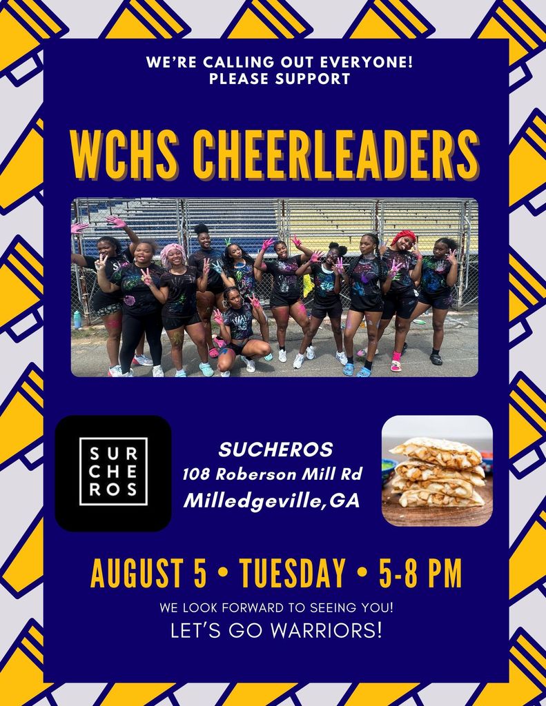 WCHS Cheerleader Fundraiser at Sucheros