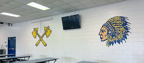 WCMHS Cafeteria Mural