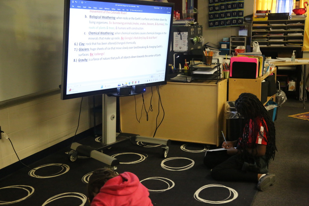 Staying on task and paying attention is the foundation of class in 5th grade! 