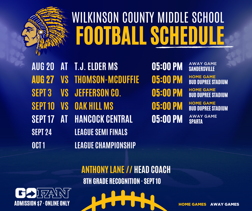 WCMS Football 2025