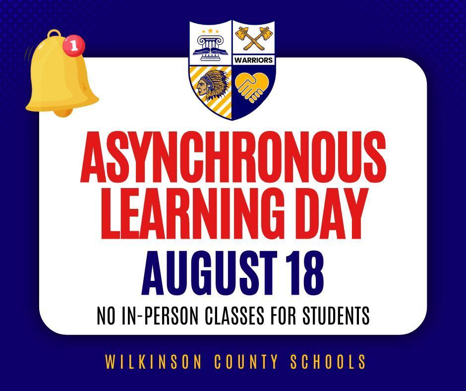 WCSD Asynchronous Learning Day - August 18