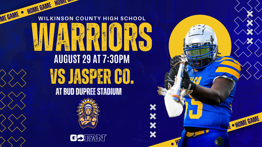 Warriors vs Jasper Friday August 22 at 7:30PM at HOME