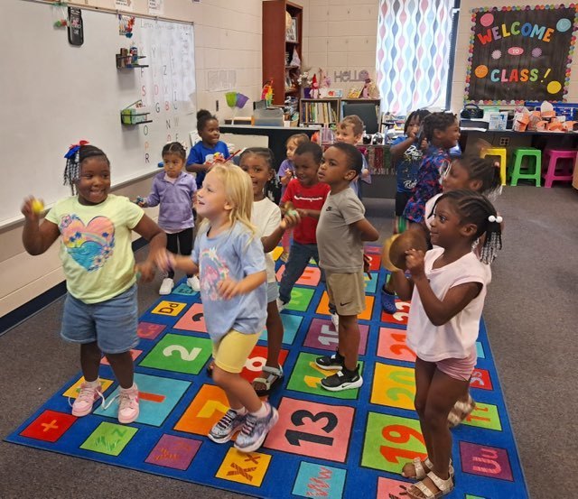 Pre-K students in Mrs. Harmon and Ms. Davis' class had a chance to learn about various musical instruments as they explored the music center this week. Lookout Warpath of Sound, your future is bright! 