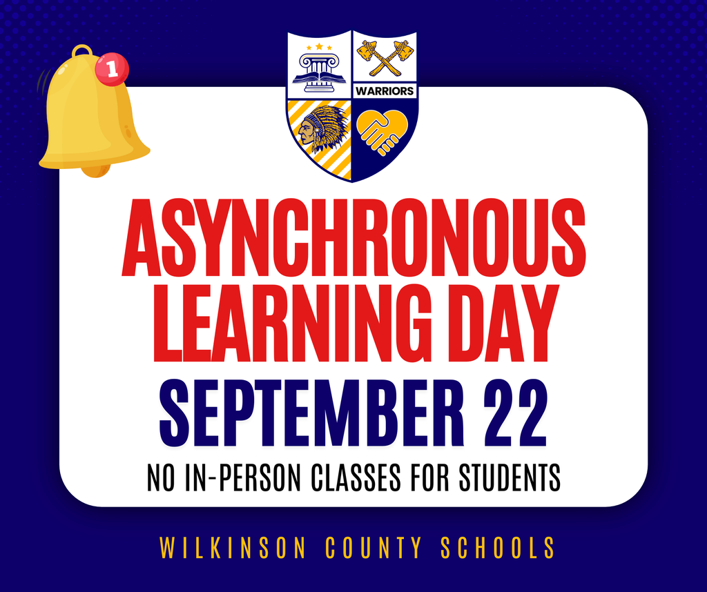 📣 Reminder for Warrior Families Monday, September 22 will be an Asynchronous Learning Day.
