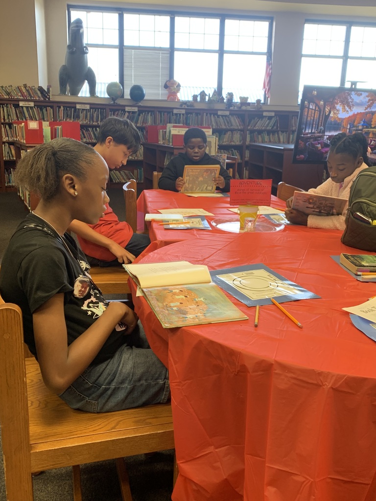 students reading books