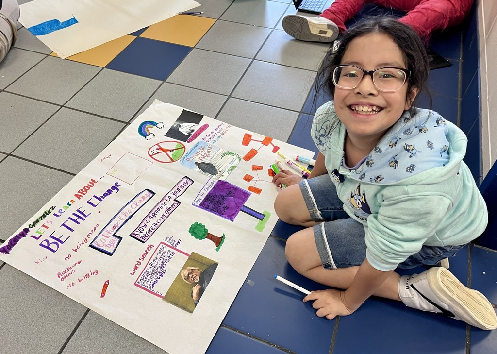 girl sitting on the floor