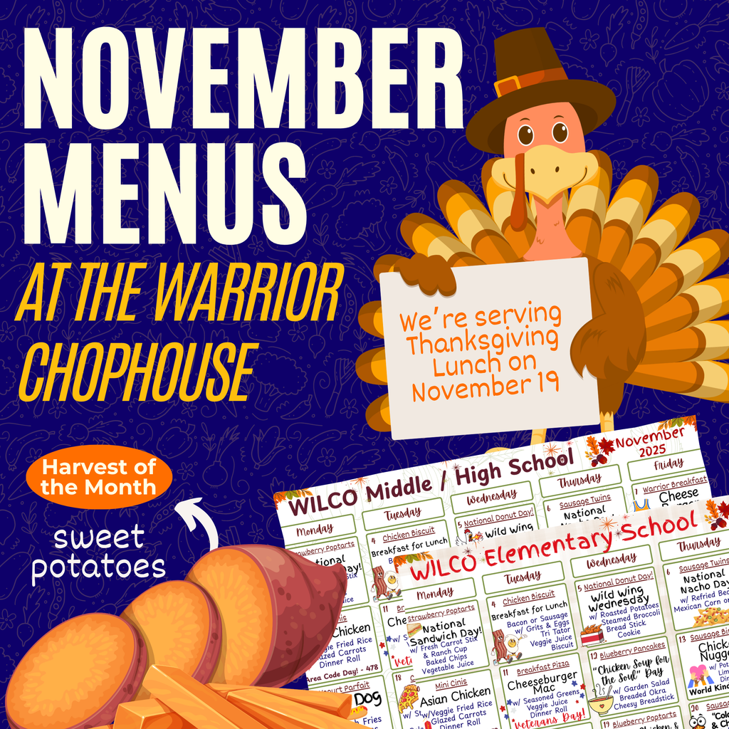 WCSD November Menus