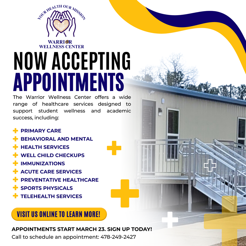 Now Open: Warrior Wellness Center. Appointments start March 23.