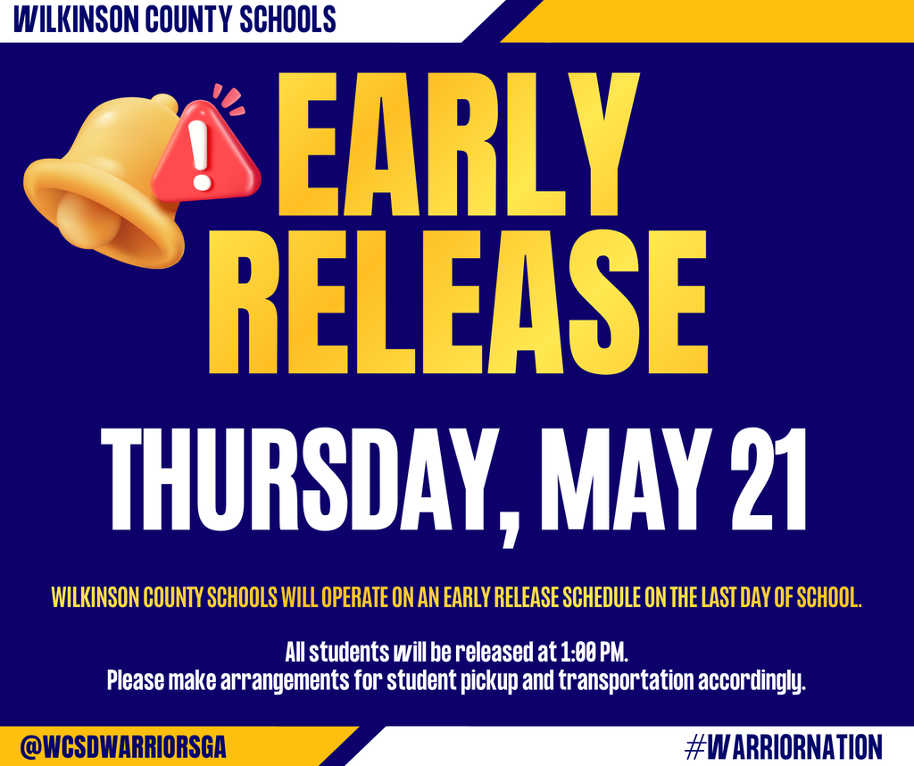 Early Release - Thursday, May 21