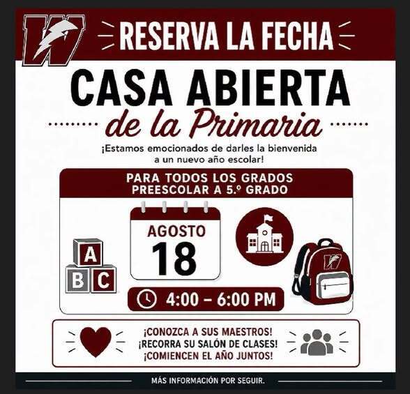 Casa Abierta de WES 2026–2027