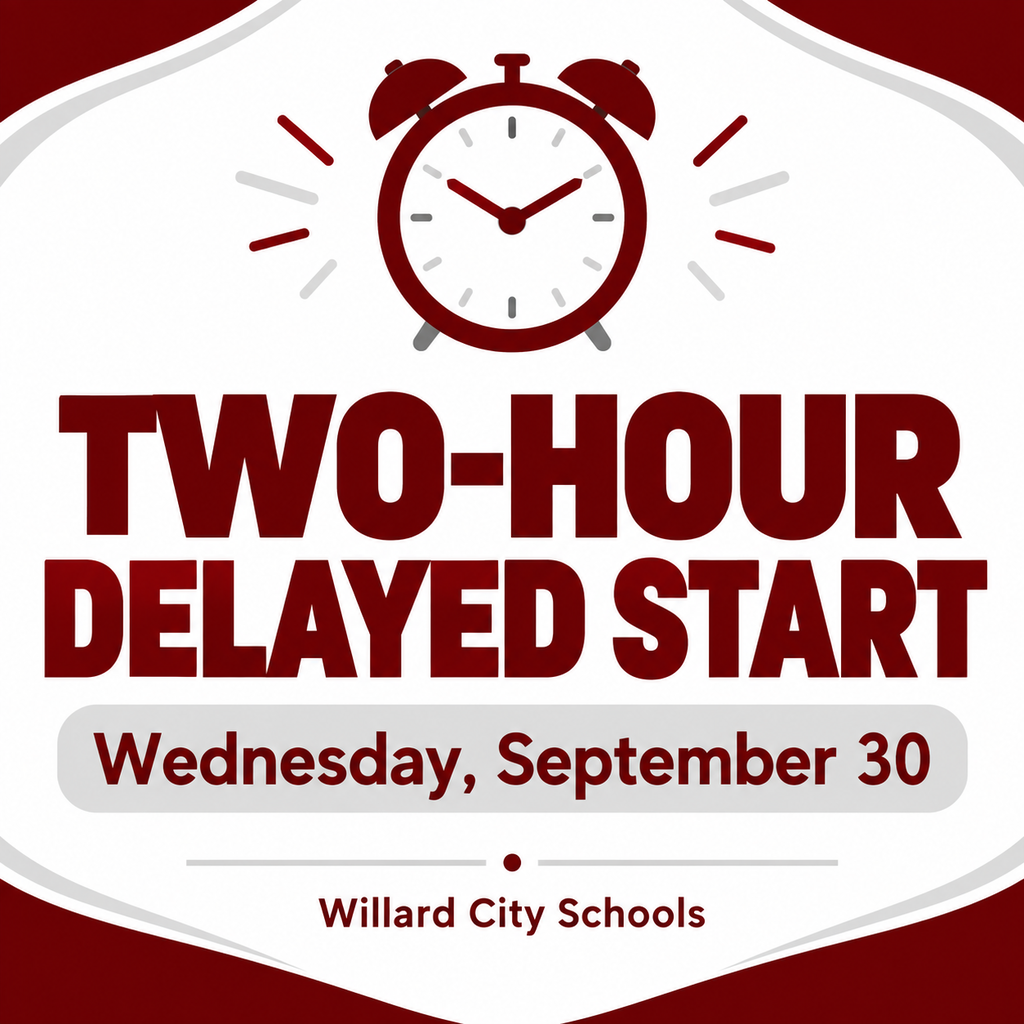 2-Hour Delayed Start, Wednesday, September 30, 2026