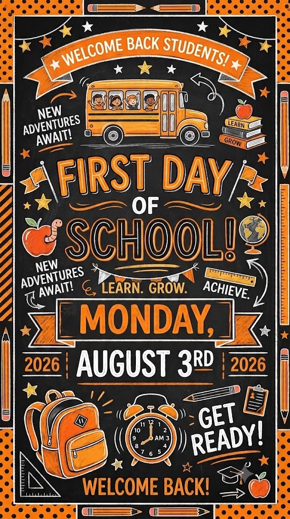 First day of School graphic