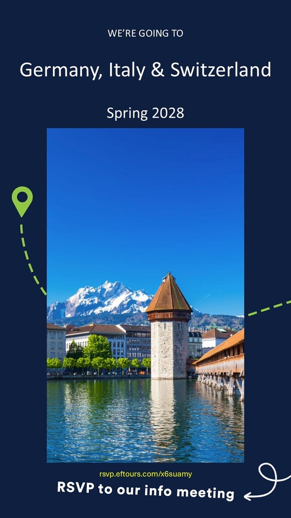 Photo of Switzerland & rsvp link.