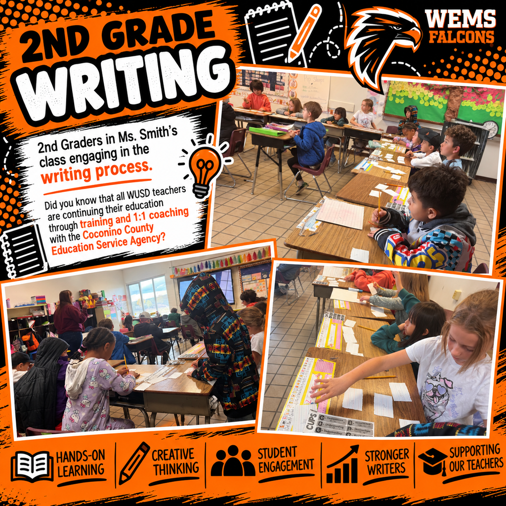 2nd graders writing in Ms. Smith's class