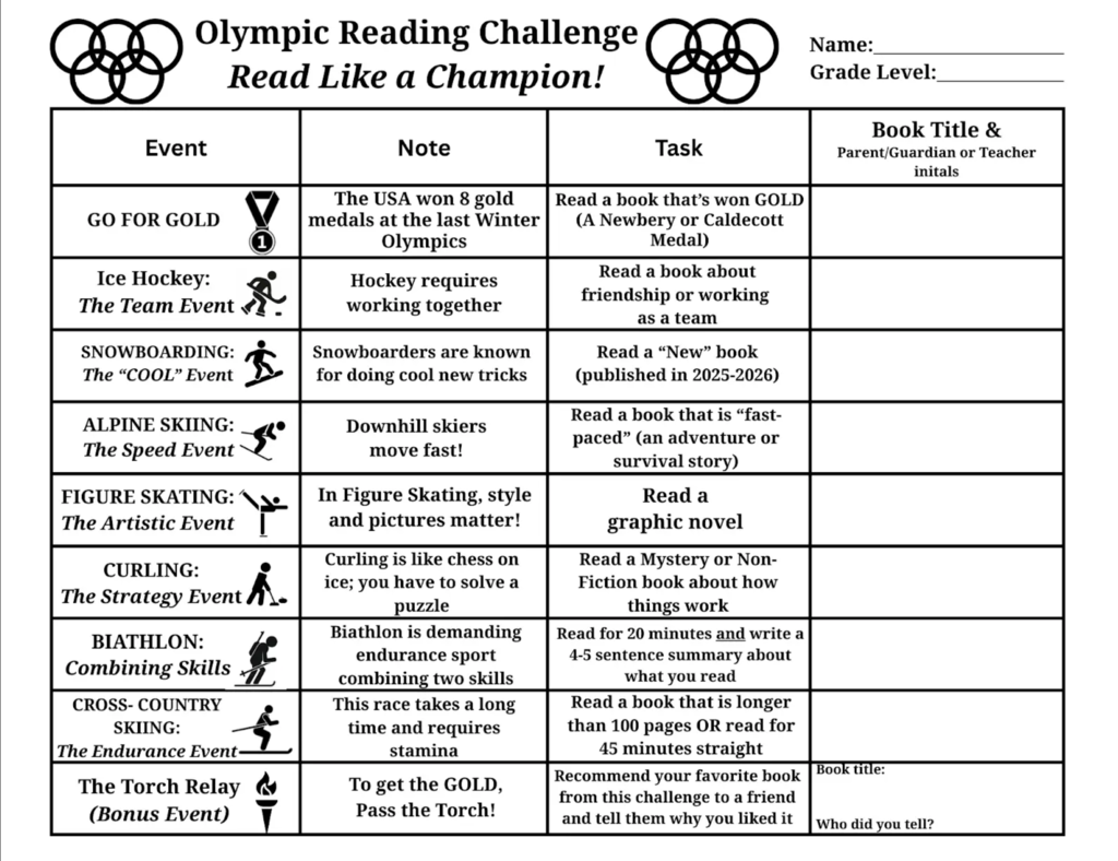 Olympic Reading Challenge