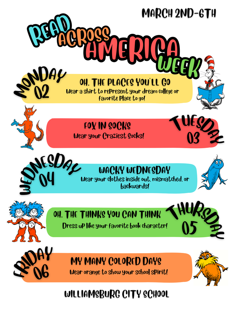 Read Across America Week: March 2-6
