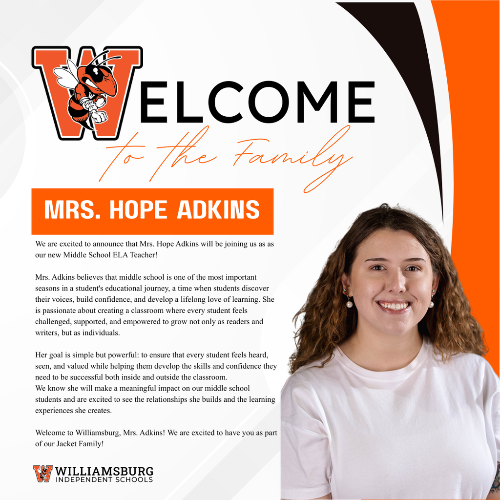 Welcome to the Family-Hope Adkins