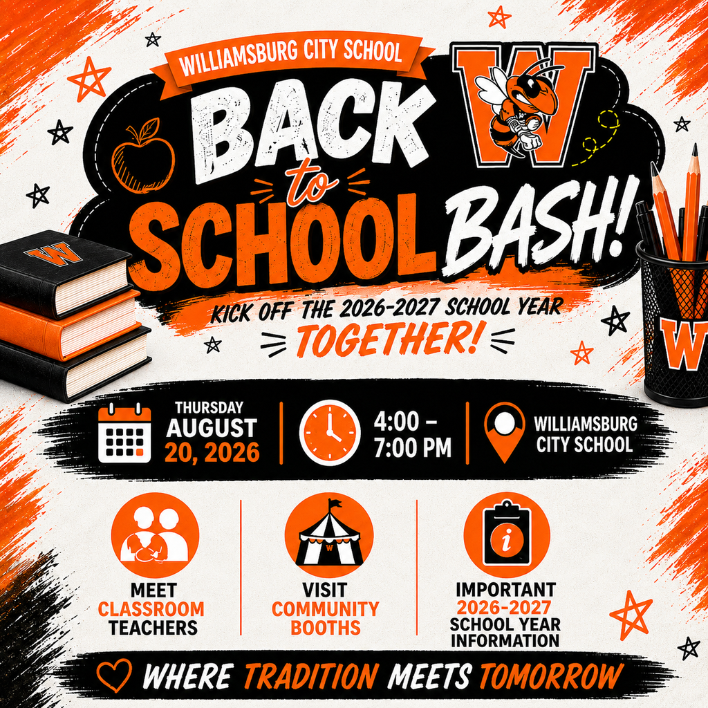Back to School Bash-August 20 from 4:00-7:00 PM