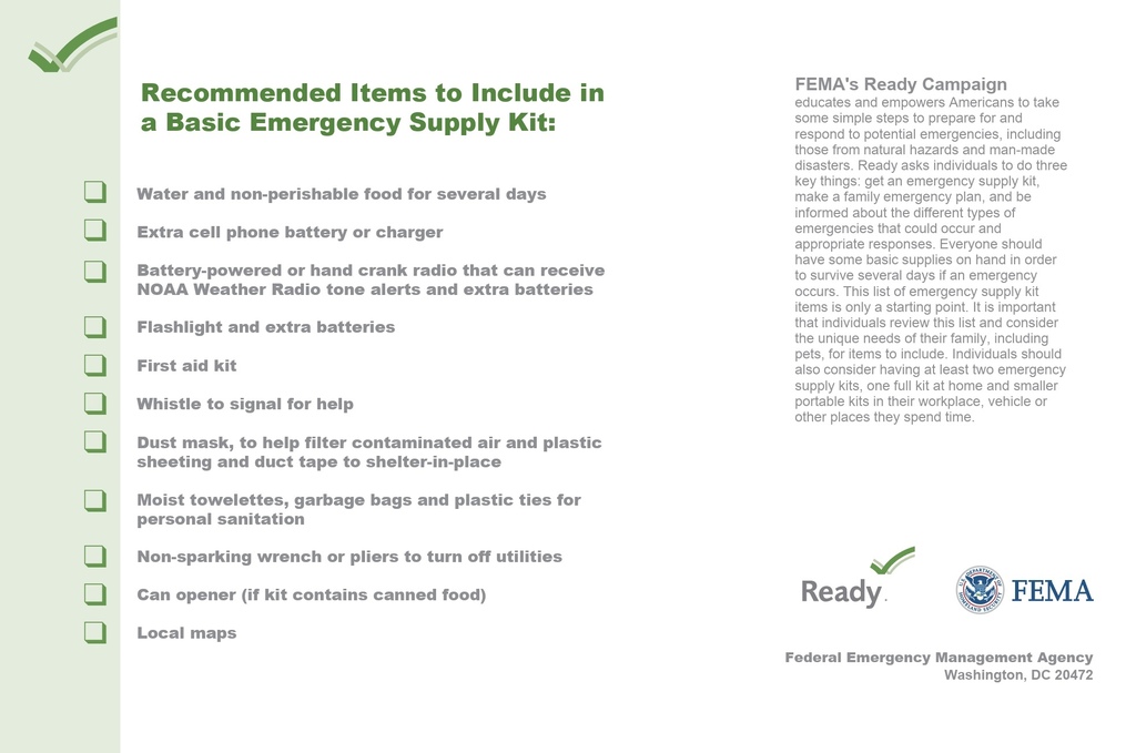 Emergency Supply Kit