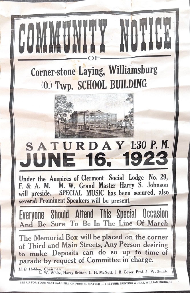 Old Cornerstone Community Notice