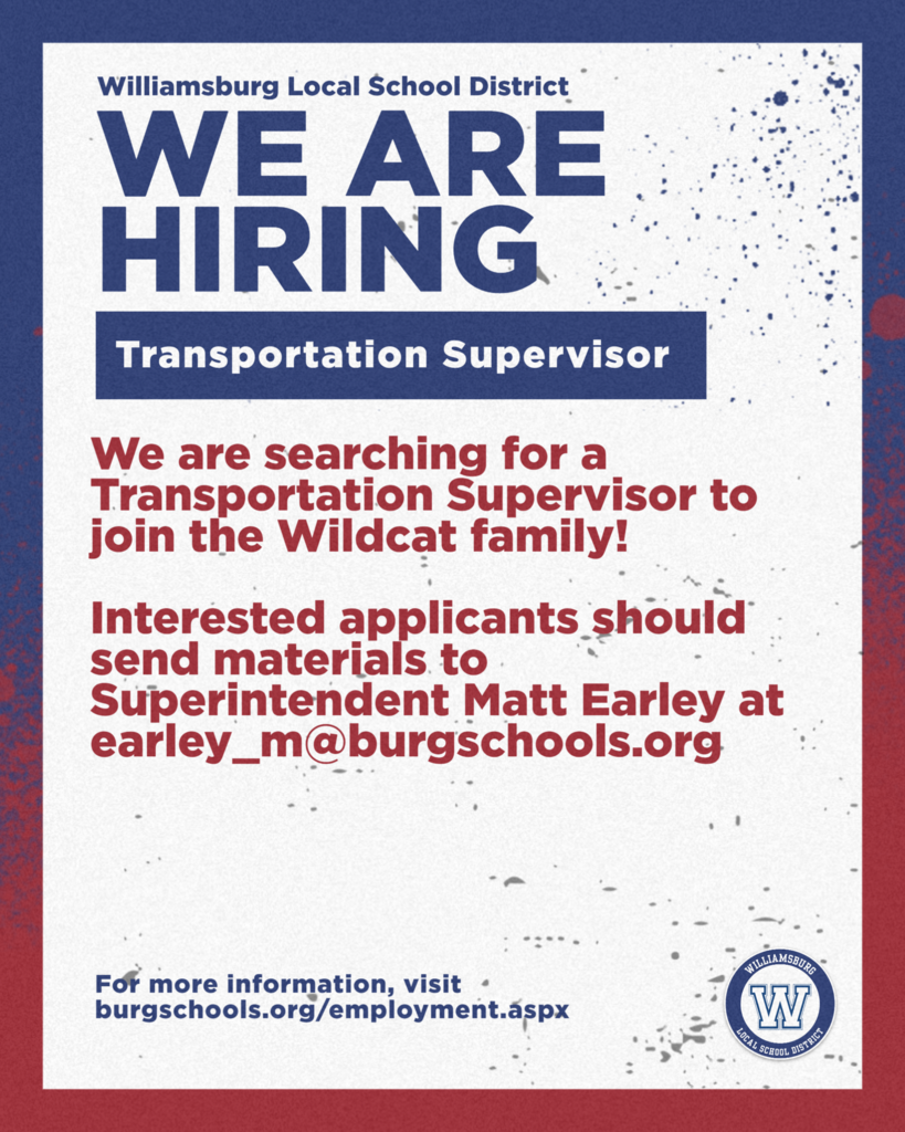 Job POsting - Transportation Supervisor