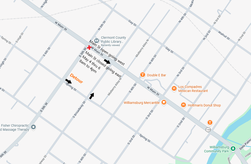 detour map