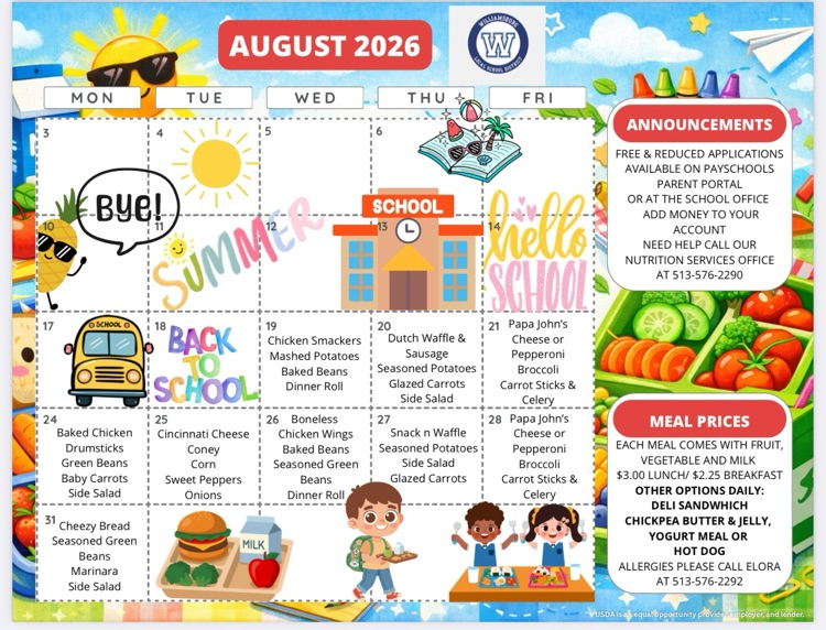 lunch menu