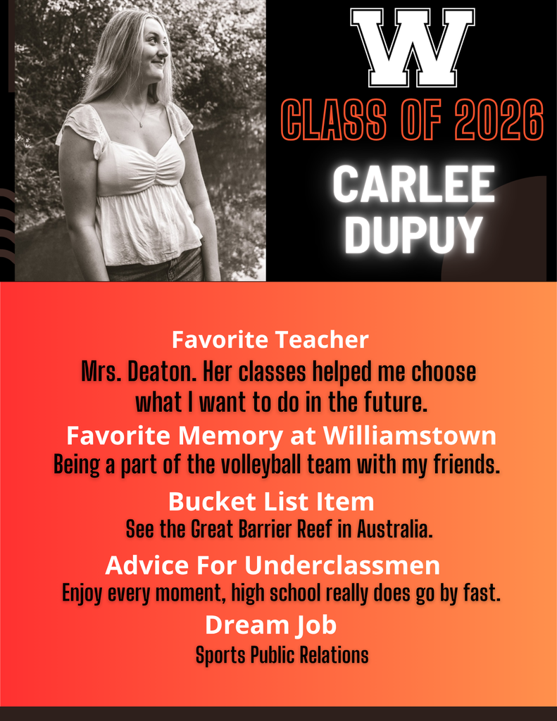 Carlee Dupuy- Senior Profile