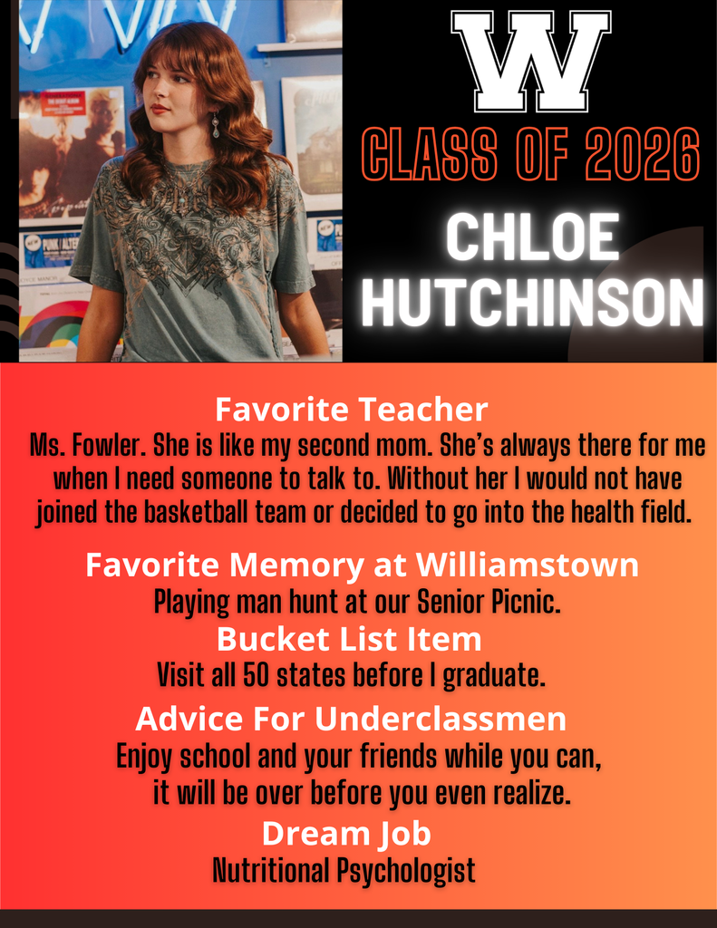 Chloe Hutchinson - Senior Profile