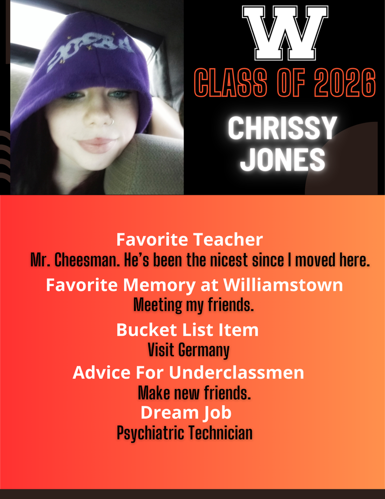 chrissy jones - Senior Profile