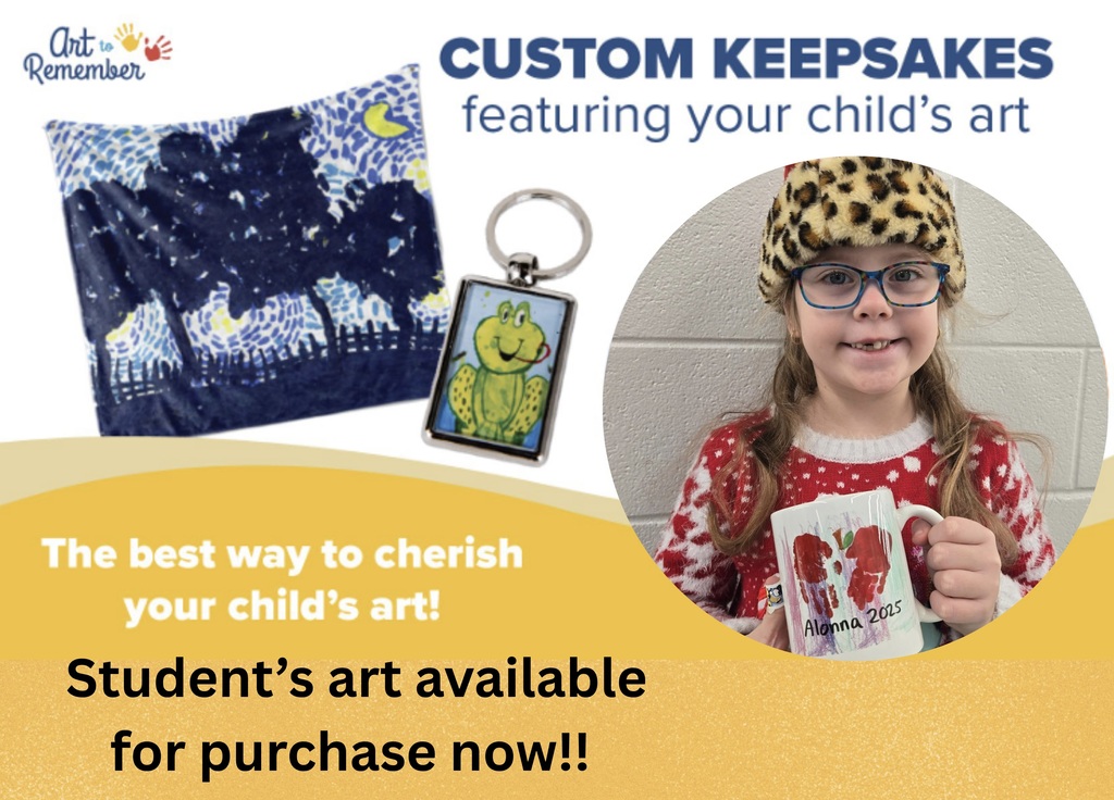 Williamstown Elementary student art is available for purchase NOW through Art To Remember! Order at https://arttoremember.com/school/TZWJW6