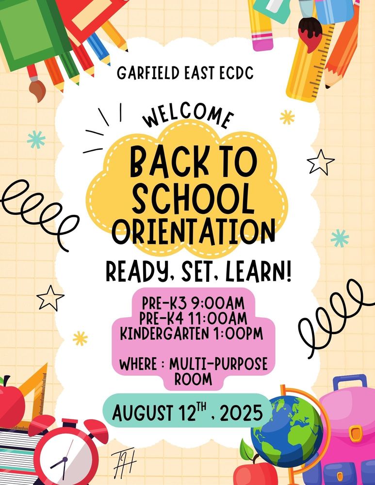 Garfield East ECDC Parent Orientation