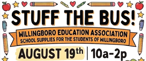 Support Willingboro Students: Donate School Supplies at the WEA Stuff the Bus Event