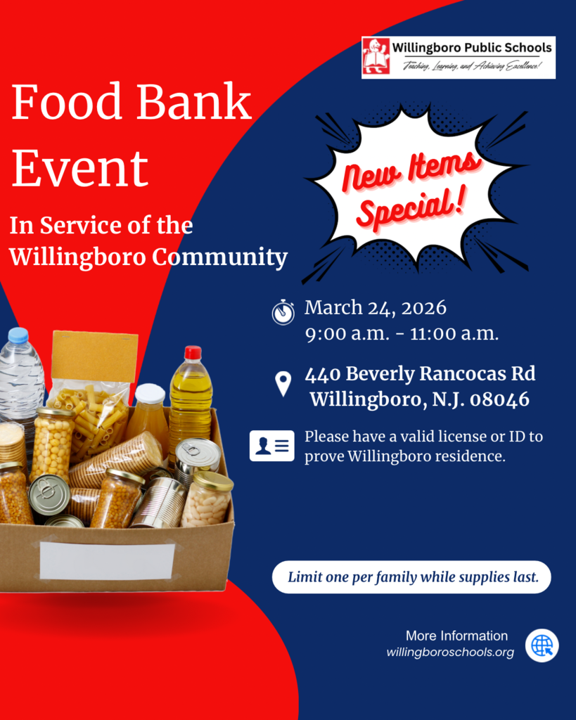 Food Bank Event – Tuesday, March 24 | 9:00 a.m. to 11:00 a.m.