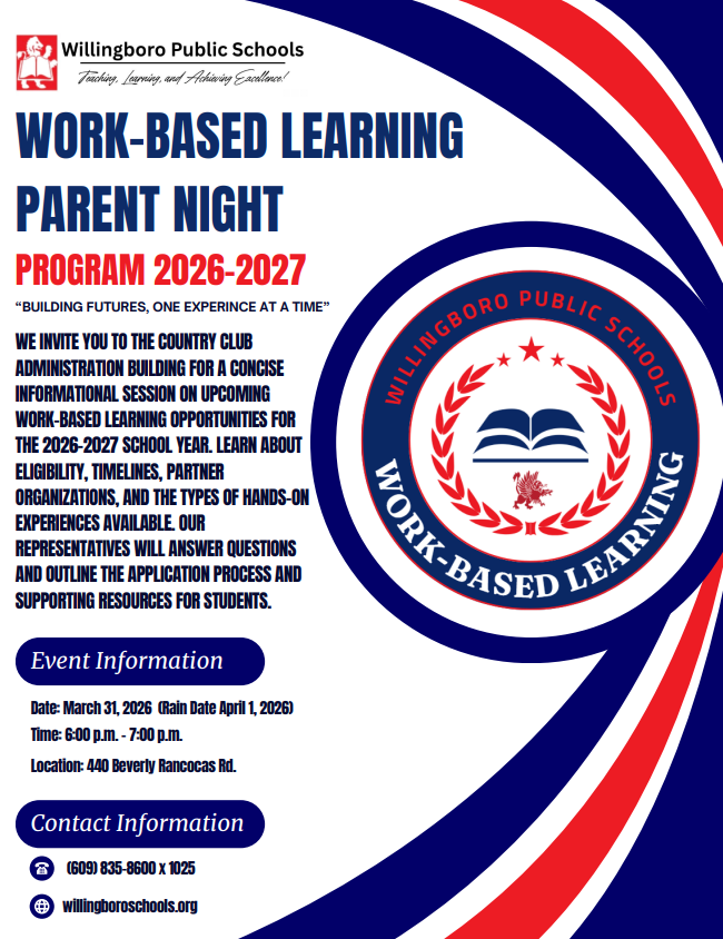 Work-Based Learning Parent Night – Tuesday, March 31