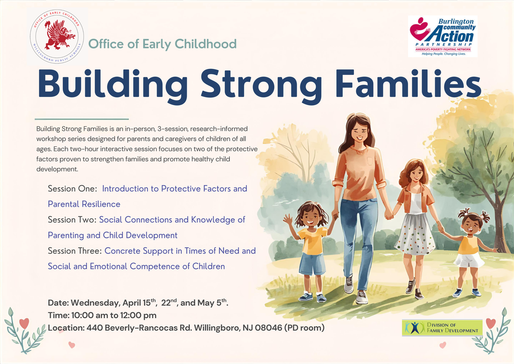 OEC Presents: Building Strong Families - 4.15.26, 4.22.26, and 5.5.26