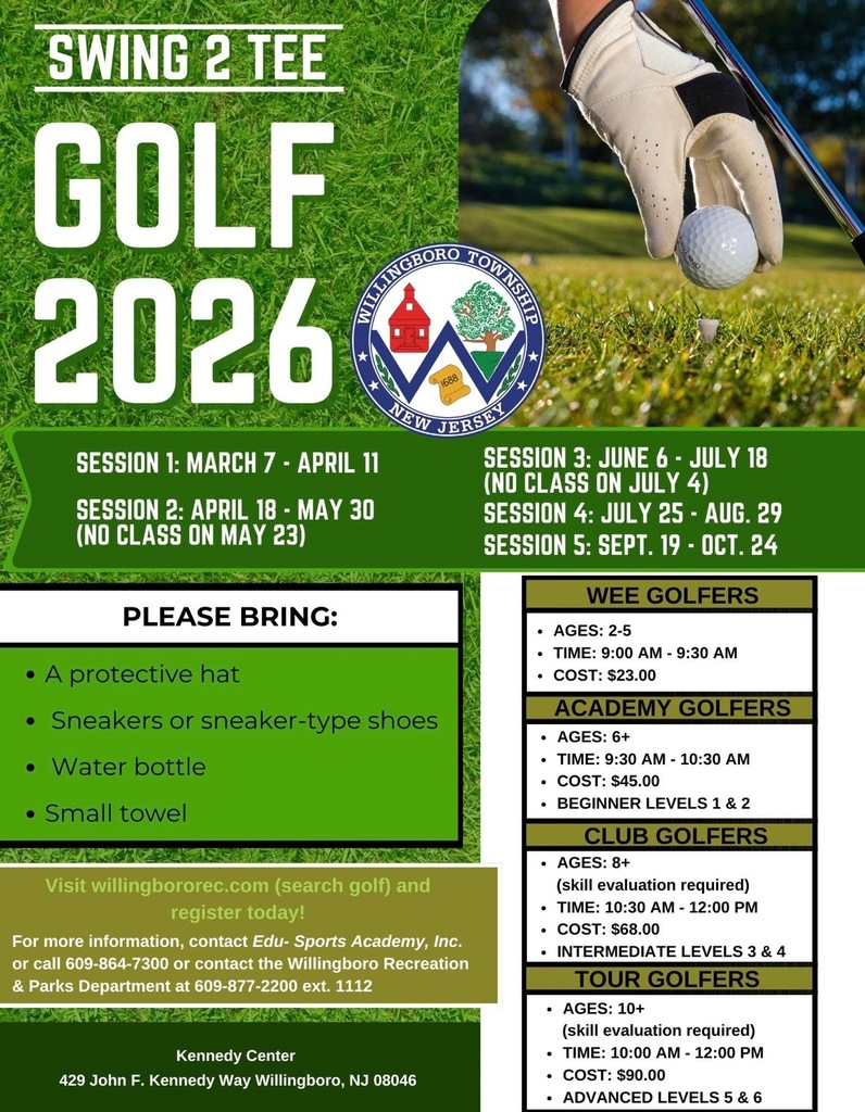 Willingboro Twp Presents: Swing 2 Tee Golf 2026