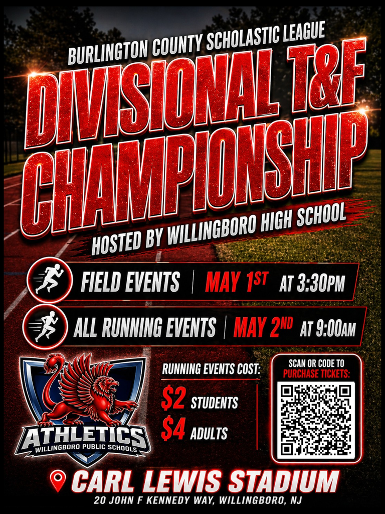Divisional Track & Field Championship at Willingboro High School - 5.1.26 and 5.2.26