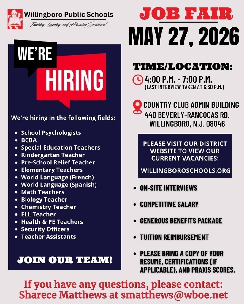 We’re Hiring! Join Us at Our District Job Fair – May 27