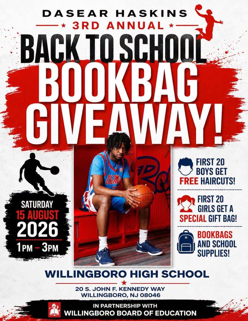 Back-to-School Bookbag Giveaway at Willingboro High School – August 15
