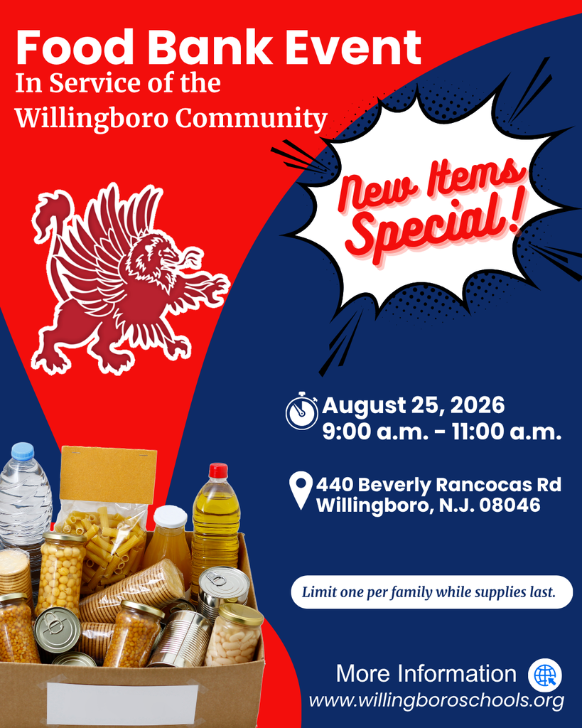 Food Bank Event for the Willingboro Community – Tuesday, August 25