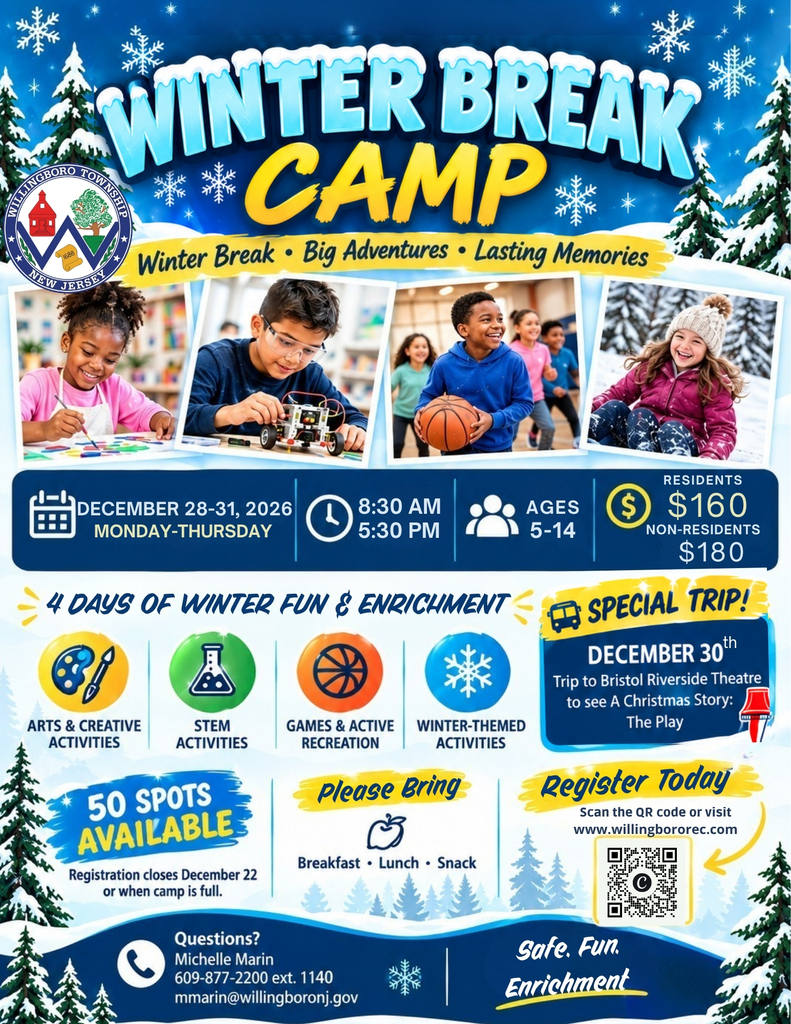 Register for Willingboro Township's Winter Break Camp