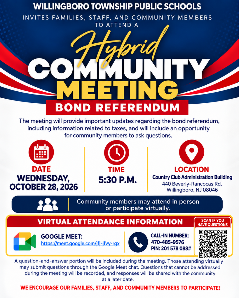 Join Us: Bond Referendum Community Meeting & Q&A - Wednesday, October 28